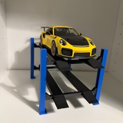 4 post 2 Level model car lift 1:24 1:25 scale KIT Assembly required. Paintable!