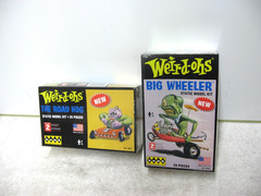 2 HAWK WEIRD-OHS ROAD HOG & BIG WHEELER SKILL 2 MODEL KIT SEALED