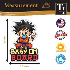 Anime Baby on Board Sticker Removable Car Decal Decor set mixed