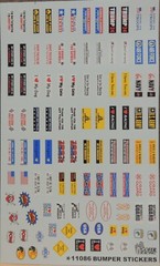 NEW GOFER RACING VARIOUS BUMPER STICKER W/ TRUMP24 DECALS FOR 1/24 & 1/25 MODELS