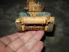 Built 4 Defiance Tank w/Driver 6-3/4 inches long Well Built & Painted Excellent