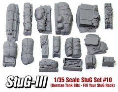 1/35 German WWII “Tank Bits 1” Stug Set #10 (16 Pieces) – Value Gear Resin
