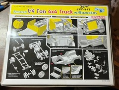 DUAL BAZOOKA ARMED Armored CAB 1/4 Ton 4×4 Truck Dragon #6748 1:35 US ARMY WW2