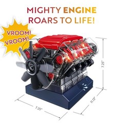 Small V8 Model Engine Kit with Real Engine Sounds%
