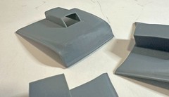 1/25th SCALE 3D PRINTED 55 CHEVY GASSER HOT ROD HOODS THREE DIFFERENT HOODS