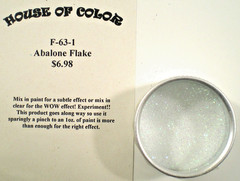 HOUSE OF KOLOR F-63-1 ABALONE FINE METAL FLAKE PAINT ADDITIVE 4 MODEL CARS