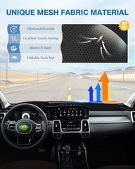 Dash Cover Fit for Kia Sorento 2021-2025Not 12.3 inch Navigation, Dashboard M…