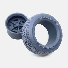 1/25 Resin 15 inch Magnum 500 Wheels, BFGoodrich Radial T/A Tires, and Brake Set