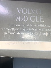 Vintage original VOLVO 760 GLE Sedan Metallic Light Blue PROMO CAR w/ Box