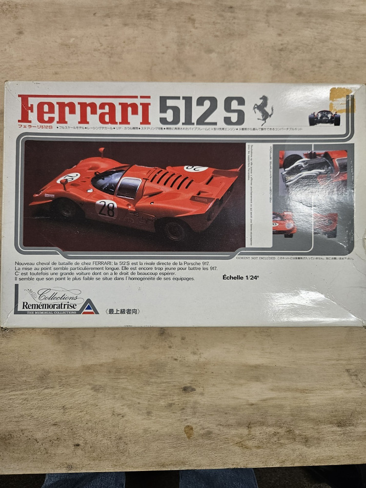 Vintage Union 1/24 Ferrari 512 S. New Open Box
