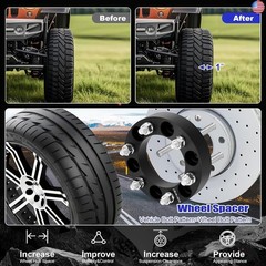 6×5.5 Wheel Spacers Fit for Tahoe, Avalanche, Yukon XL, Frontier Pro-4X, 1 inch