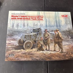 Model T RNAS Armoured Car with WWI British Tank Crew 1/35 ICM 35670