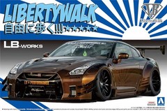 Aoshima 1/24 Scale Model Car Kit Liberty Walk(12) LB Works GT-R R35 Type 2 Ver.1