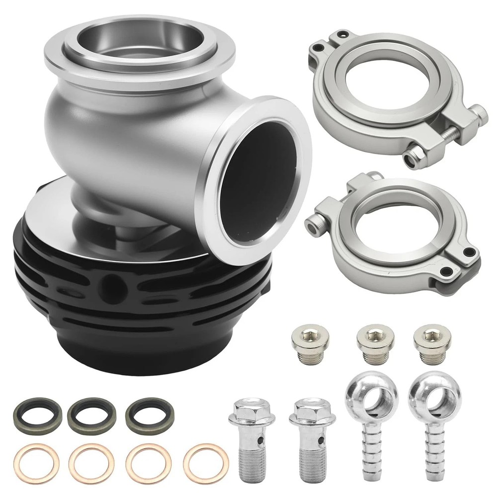 38mm External Black Turbo Wastegate Valve Pressure Relief Turbo Kit Compatible