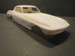 67′ Corvette AWB Resin Body & ‘The Shark” Decal from Fremont Racing
