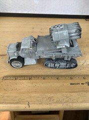 BUILT 1/43 Scale Modified Rocket Launcher Painted Detailed WWII OR FANTASY