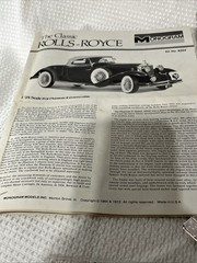 Monogram The Classic Rolls Royce 1931 Phantom II Convertible 1/24. Kit 8203 a