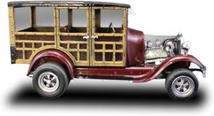 AMT 1929 Ford Woody/Pickup 4 in 1 1/25 Scale Sealed With Bicycle