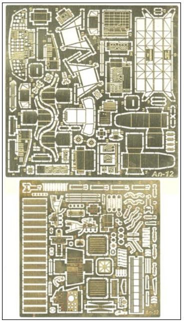 ACE PE7225 Photo-etched set for Roden AN-12 Kit. CAT#7225 1/72 scale