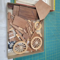 Craftmaster Wagons of the Old West Stage Coach Wood Model Craft Master Open Box