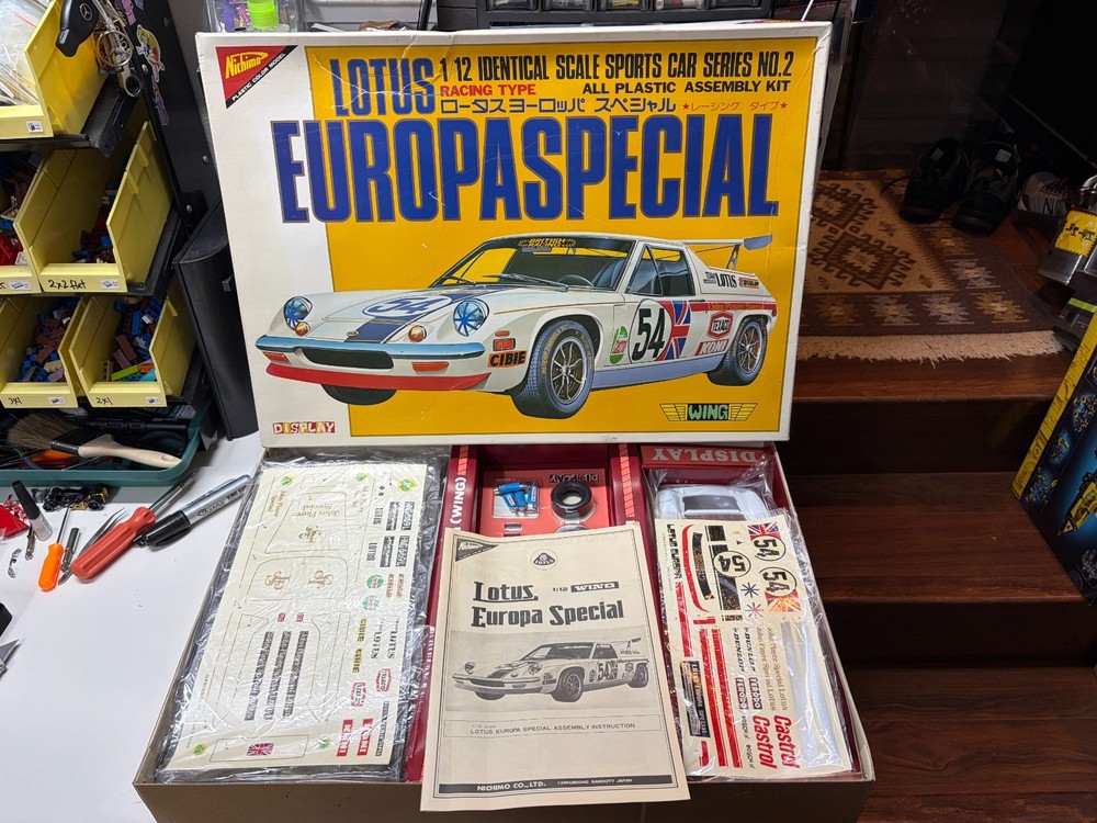 Nichimo 1202 Lotus Europa Special Racing Type 1/12 Large Scale Plastic Model Kit