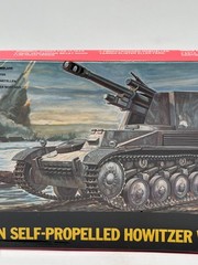 Vintage ESCI German Self-Propelled Howitzer Wespe 1/72 WWII Model Kit #8004
