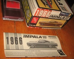 AMT 1966 Chevy Impala SS HT 3-in-1 Kit #6726 Stock Survivor Nice Built in Box 66