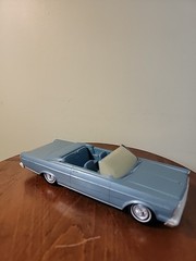 Plastic 1965 Ford Galaxie 500 XL Convertible promo model car