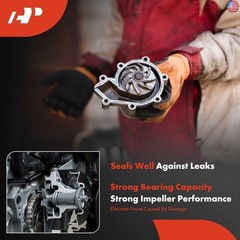 A-Premium Engine Water Pump W/Pulley [DOHC, 6Cyl 3.5L 3.7L] Compatible with