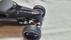 Cool Custom built up 1930-32 Ford Pro Touring Roadstr model car Gloss black 1/25