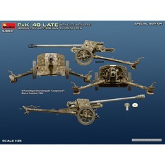 Miniart #53013 1/35 German 7.5cm PaK 40 Late w/Elite Artillerie Regiment Crew
