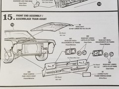 1966 Oldsmobile 442 FRONT BUMPER / GRILLE from AMT 1:25 Model Kit 66 Olds GRILL
