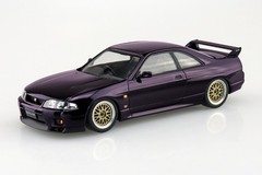 Aoshima 1/32 NISSAN SKYLINE R33 GTR W/ Custom Wheels Snap Model Kit -PURPLE-