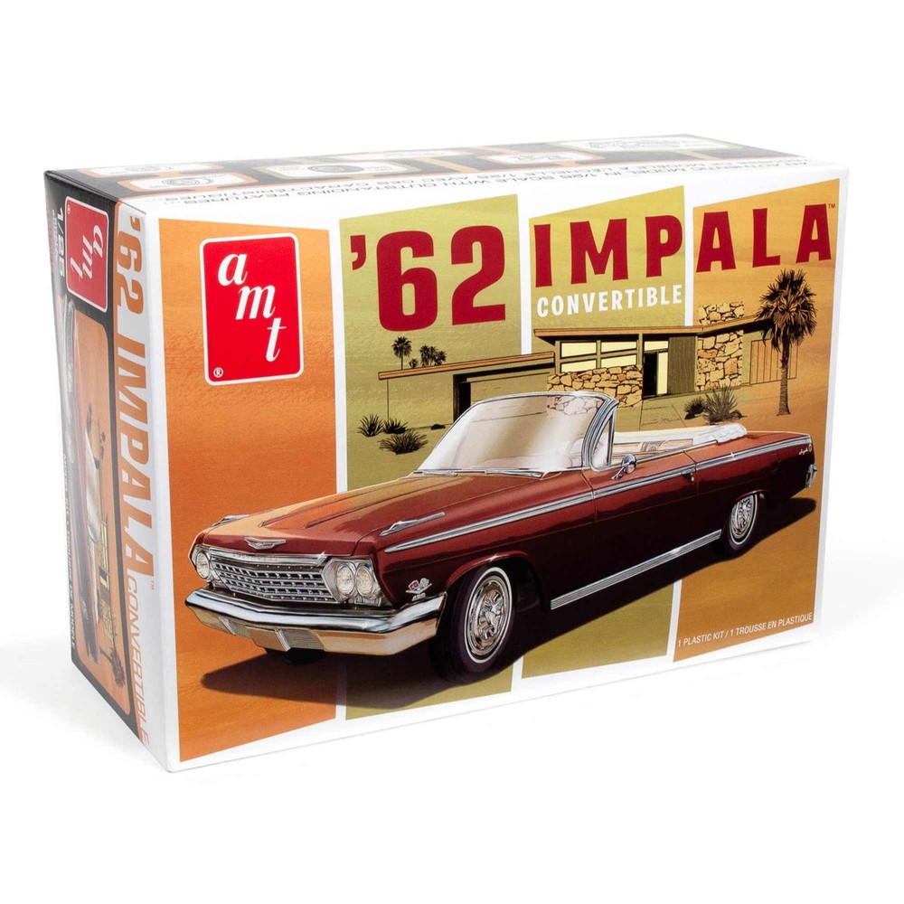 AMT 1962 Chevy Impala Convertible 1/25 AMT1355M Plastics Car/Truck 1/24 1/25
