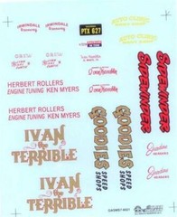 Slixx 8021 Gasser Mini Sheet #7 1/24 1/25 Drag decal