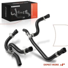 A-Premium 2Pcs Inlet and Outlet HVAC Heater Hose Pipe Line Assembly Compatible