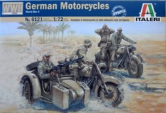 1/72 German Motorcycles BMW R75 WWII Italeri 6121 Plastic Model kit
