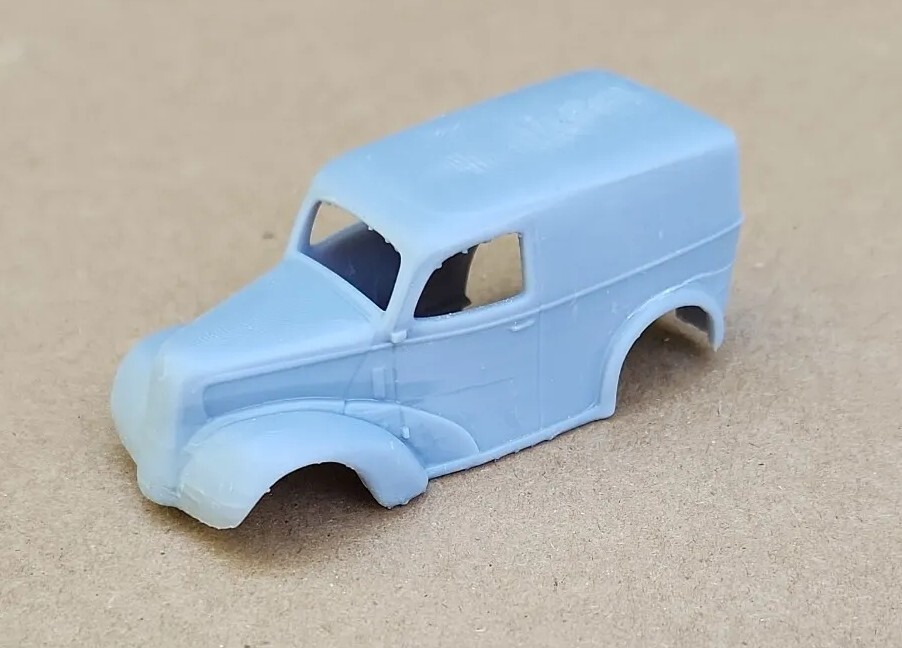 3D RESIN PRINTED 1/43 1951 ANGLIA THAMES PANEL VAN GASSER DRAG BODY