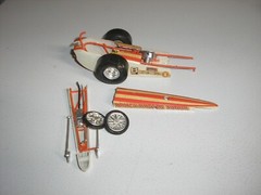 Vintage 1/25 1/24 Hot Rod Ram Chargers Dodge Rail Dragster for parts or restore