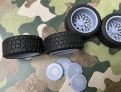 Resin 24-in. “Ignition” Truck wheels with 32 in. offroad tires ,1/24,1/25