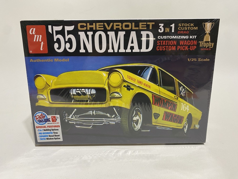 AMT 55 Chevy Nomad 3 In 1 Customizing Kit Retro Plastic Model Kit Sealed Box