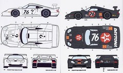 1/24 Porsche GT1 Daytona 24Hr. 2001 includes test version decal