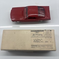1965 Ford Mustang Fast back dealer promo car model red color (124)