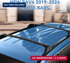 220LBS Roof Rack Cross Bars for 2019-2025 RAV4 XLE XSE Premium Limited Hybrid LE