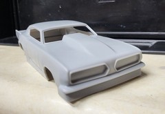 1/24 scale resin 3d printed 1968 Barracuda Pro Mod drag body model slot car