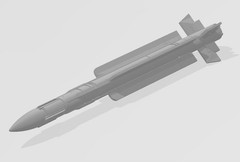 3D Printed 1/72 France MICA EM Active Radar Air Air Missile Unpainted Model /4pc