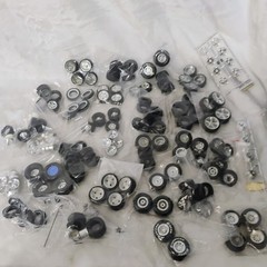 Huge Bulk Lot Model Car Wheels and Tires 1/24 1/25 Scale Custom Parts Junkyard