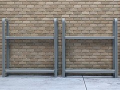 1/24 1/25 Scale Wheel/Tire Rack – For car garage/workshop diorama (set of 2)