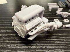 1/16 Twin Turbo Ford Windsor Engine 12k 3D Printed