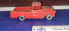 vtg Chevrolet Friction APACHE Pickup Red PARTS REPAIR SHIPPING INCL promo model